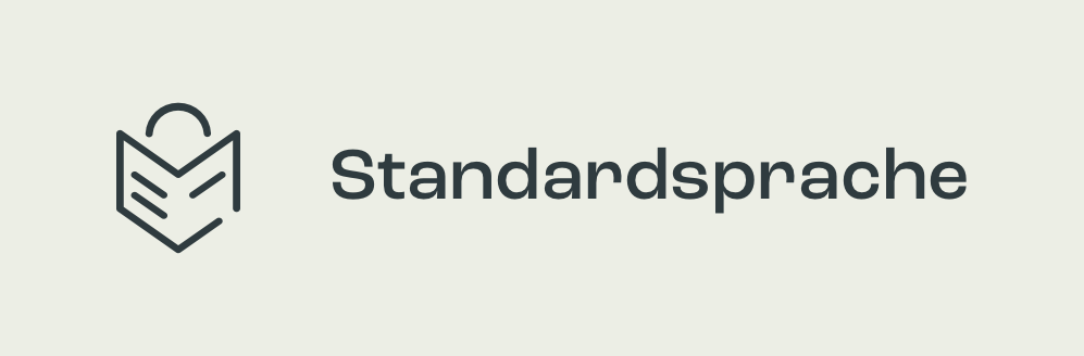 Eine Schaltfläche zur Internetseite in Standardsprache.